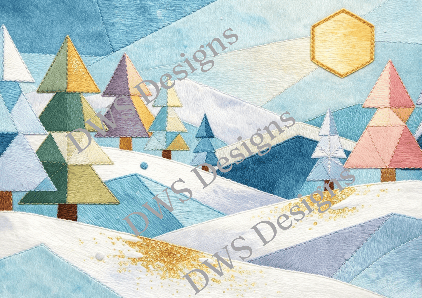 Christmas Landscape A4