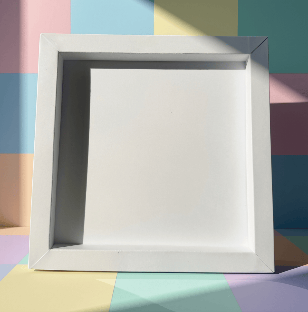 5” Cardboard Box Frame White